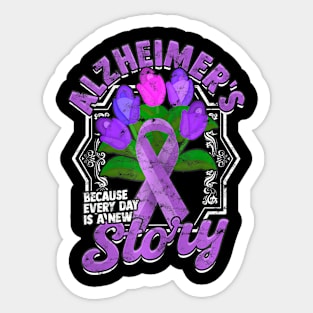 Alzheimer's, Every Day is a New Story Alzheimers Supportive Sticker